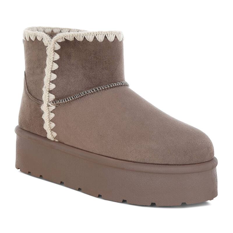 ロンドンラグ レディース シューズ ブーツ・レインブーツ London Rag Rochas Women\u0027s Pull-On Winter Boots Taupe トープ