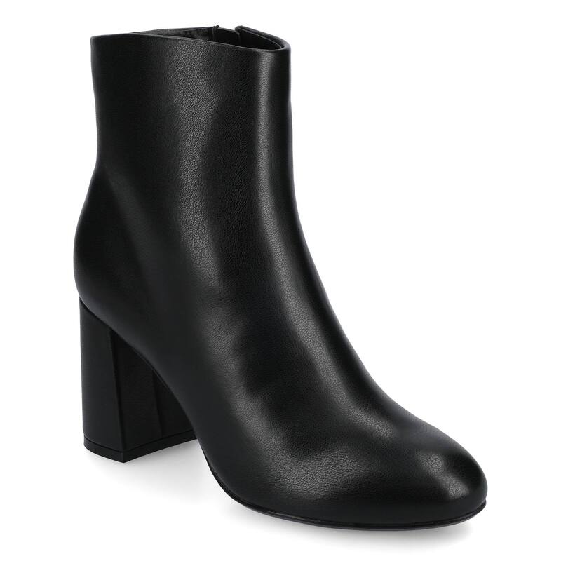 ジャーニー レディース シューズ ブーツ・レインブーツ アンクル Journee Kit Women's Pointed Toe Inside Zipper Dress Ankle Boots Black ブラック