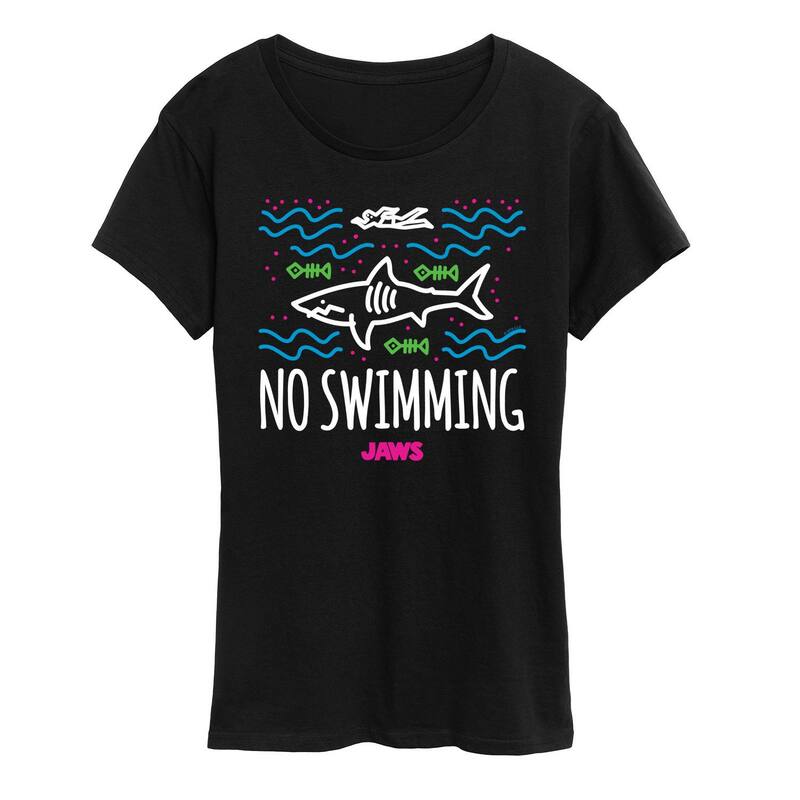 アニメキャラクター レディース トップス Tシャツ グラフィック Licensed Character Women's Jaws Graphic Tee Black ブラック 6,275円