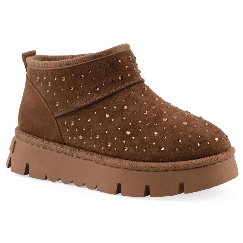 ホワイトマウンテン レディース シューズ ブーツ・レインブーツ アンクル White Mountain Tomas Women's Faux Fur Lined Ankle Booties Chestnut Faux Suede ホワイト
