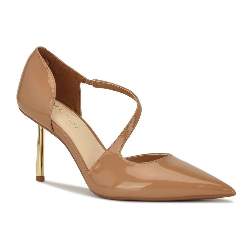 ナインウェスト レディース シューズ パンプス Nine West Dreke Women's Pointy Toe Slip-On Dress Pumps Light Natural Patent 14,186円