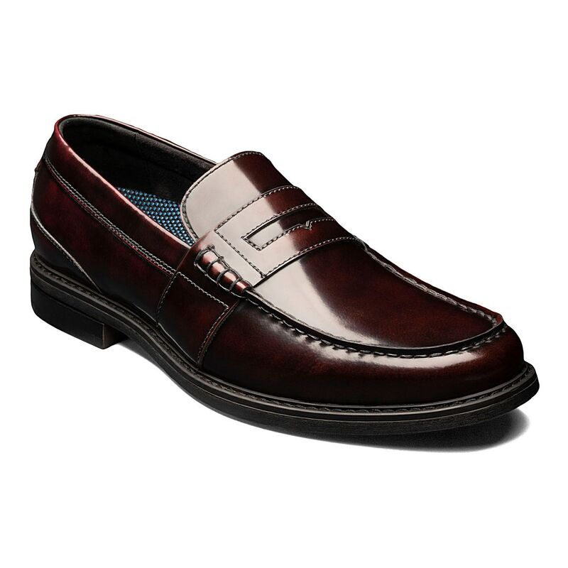 ノンブッシュ メンズ シューズ スリッポン・ローファー Nunn BushR Lincoln Men's Penny Loafers Burgundy Multi バーガンディ