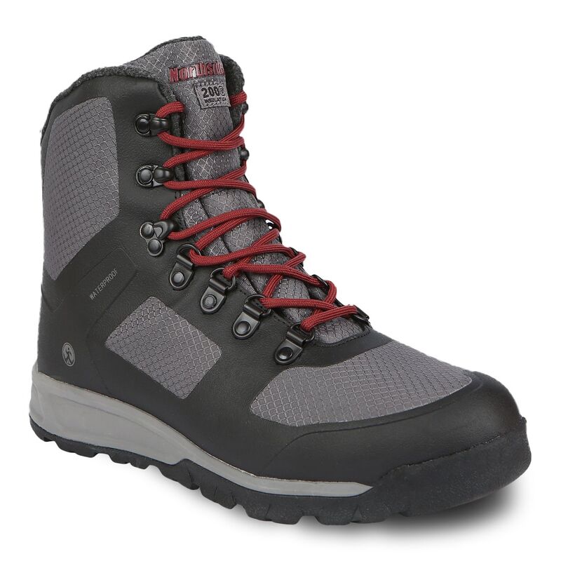ノースサイド メンズ シューズ ブーツ・レインブーツ Northside Williston Men's Waterproof Snow Boots Dark Gray Red グレー