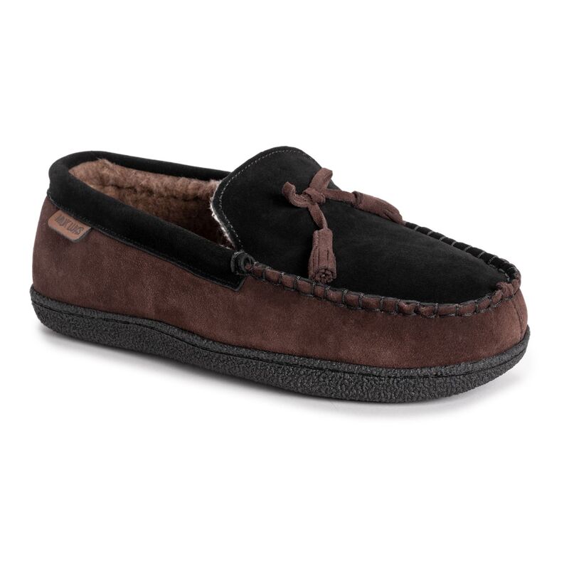 ムクルクス メンズ シューズ サンダル レザー MUK LUKS Talan Men's Leather Moccasin Slippers Dark Mahogany