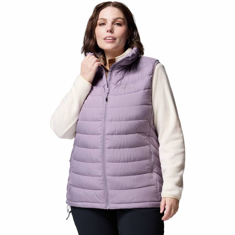 コロンビア レディース アウター ジャケット・ブルゾン プラスサイズ ベスト Plusize Columbia Powder Lite II Vest Shale Purple パープル