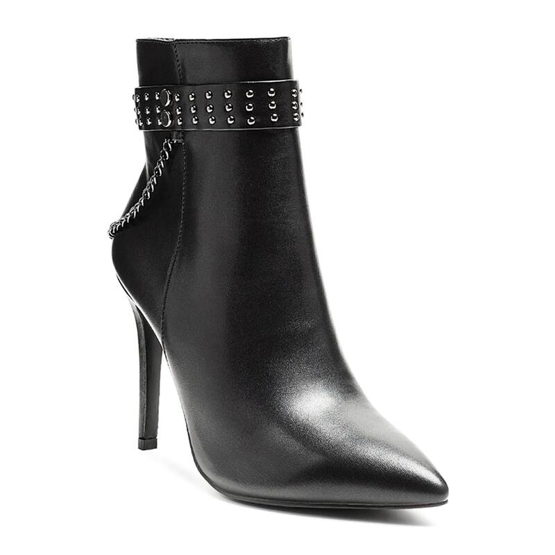 ロンドンラグ レディース シューズ ブーツ・レインブーツ アンクル ヒール London Rag Kendra Women\'s Heeled Ankle Boots Black ブラック