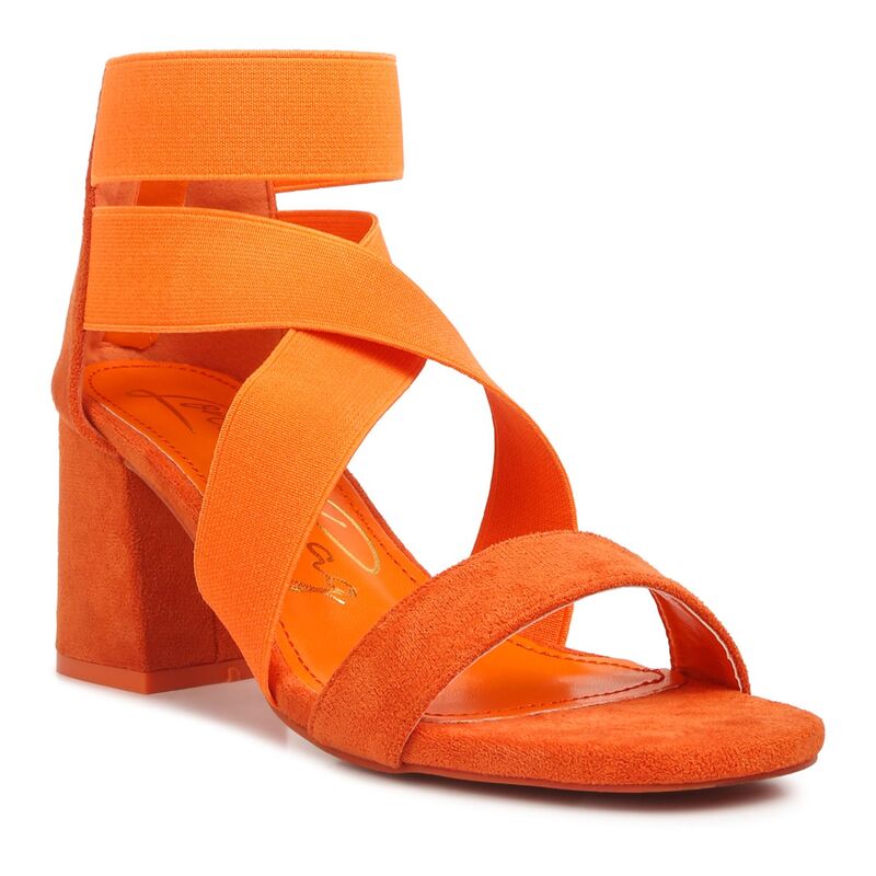 ロンドンラグ レディース シューズ パンプス サンダル ヒール London Rag Women's Block Heel Sandals Orange オレンジ｜ReVida 店 13,306円