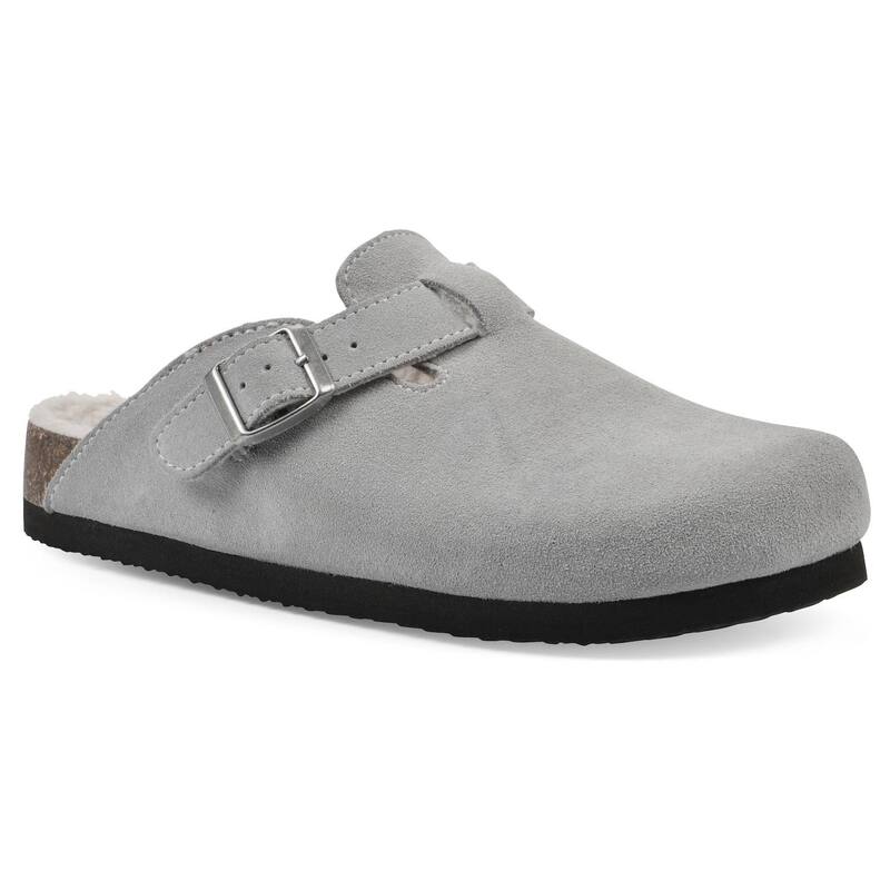 ホワイトマウンテン レディース シューズ サンダル White Mountain Bari Women's Clogs Light Gray Suede グレー