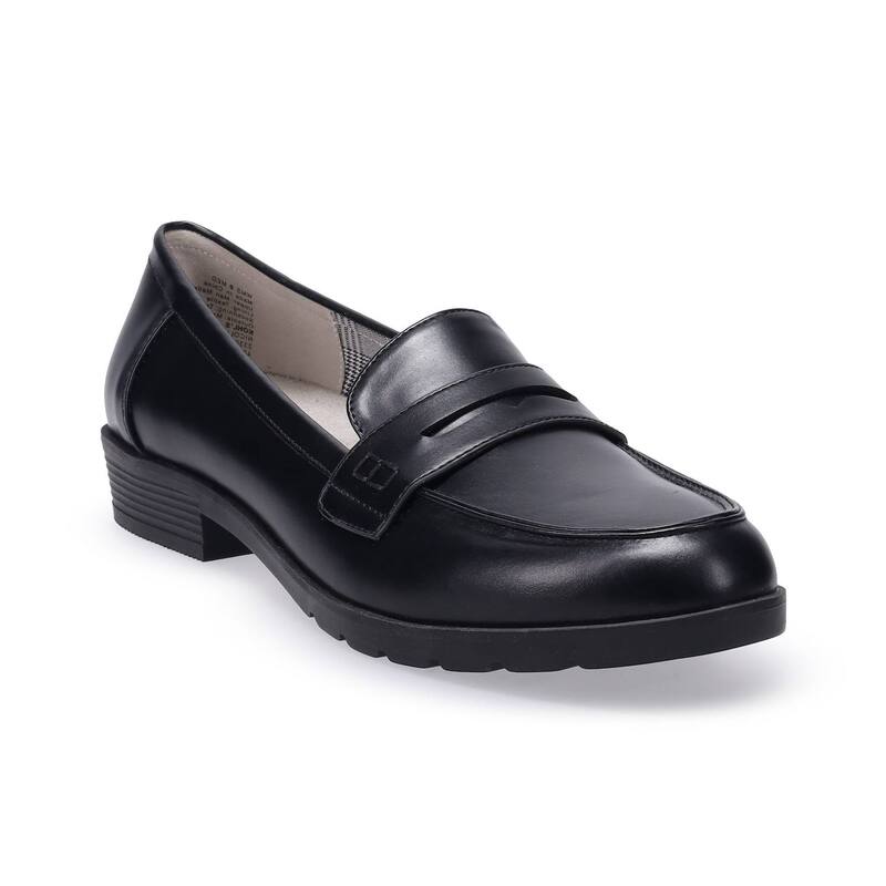 クロフト＆バロー レディース シューズ スリッポン・ローファー Croft & Barrowomen'slip-On Loafers Black ブラック