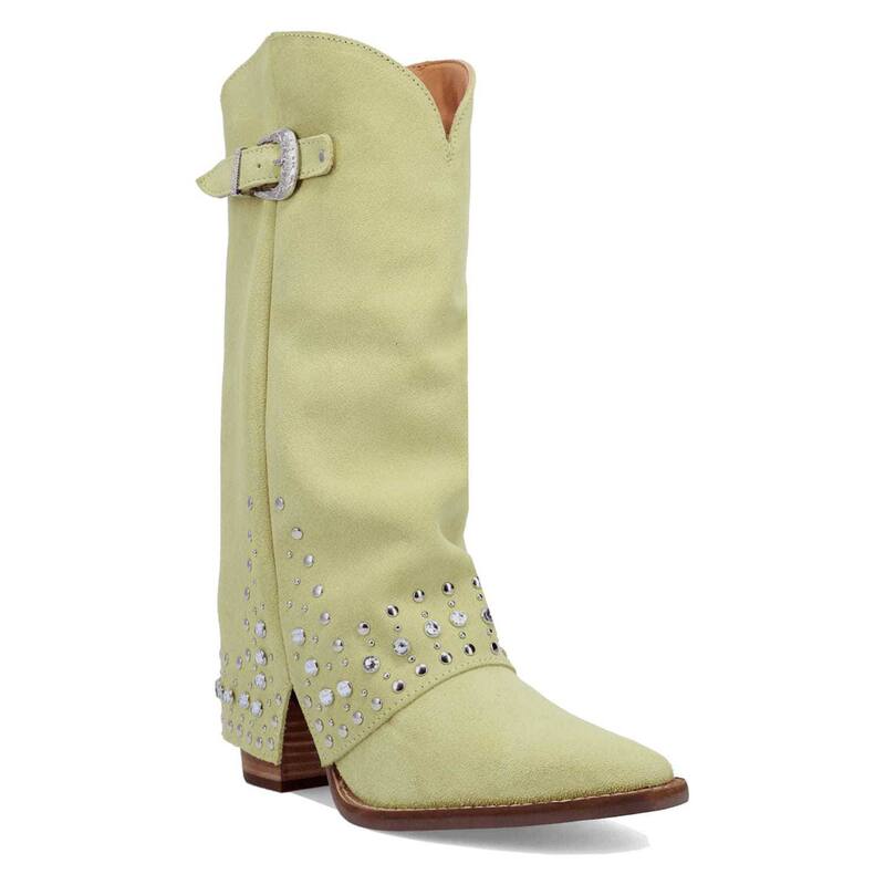 ディンゴ レディース シューズ ブーツ・レインブーツ スエード レザー Dingo Howdy Honey Women'suede Leather Boots Lime ライム｜ReVida 店 33,670円