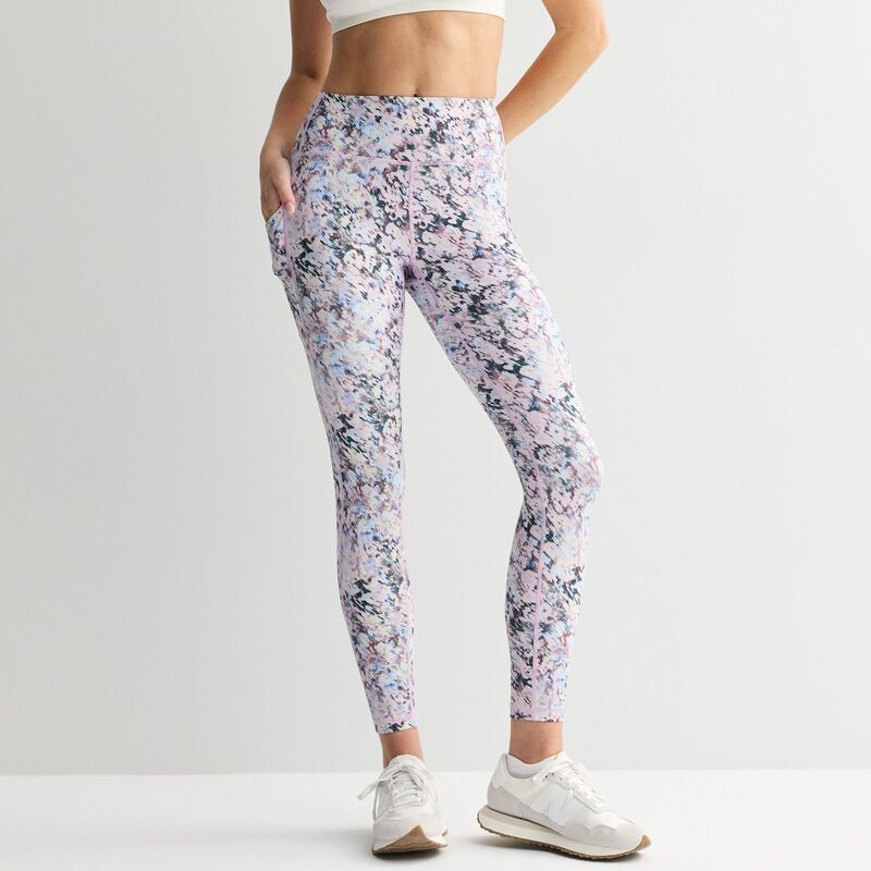Tek Gear レディース ボトムス カジュアルパンツ プチ レギンス ハイウエスト Petitek Gear Ultrastretchigh-Waisted 7/8 Leggings with Side Pockets Multi Fauna マルチカラー
