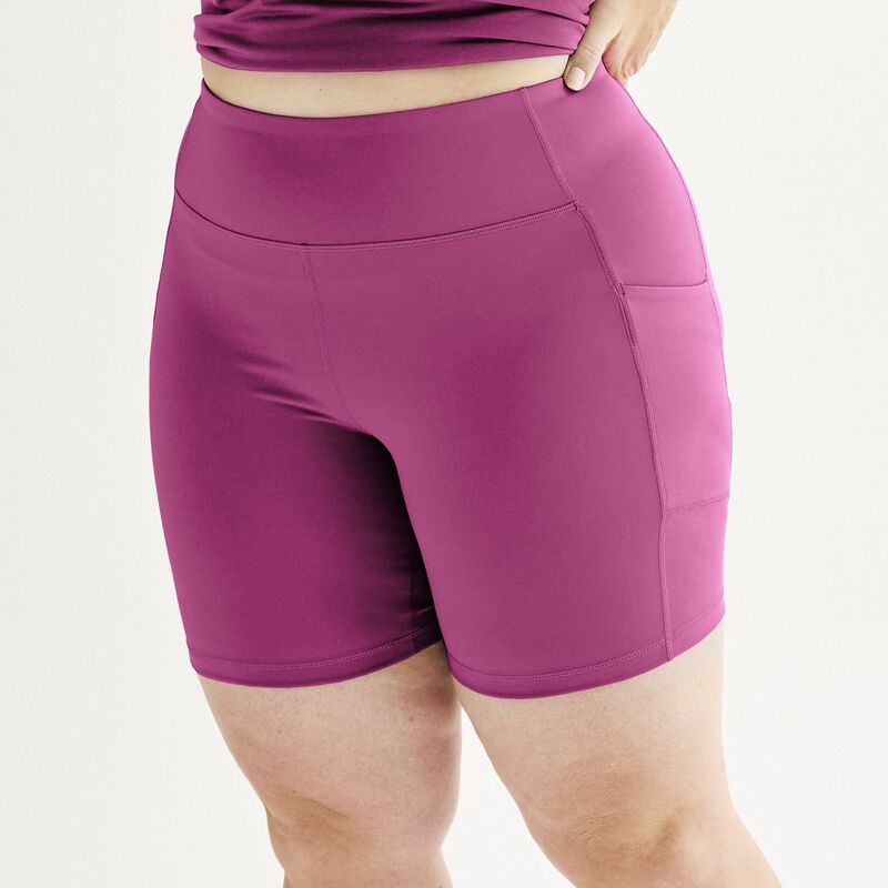 Tek Gear レディース ボトムス ハーフパンツ・ショーツ プラスサイズ ショートパンツ Plusize Tek Gear Ultrastretch 7-Inch Bike Shorts Elegant Berry