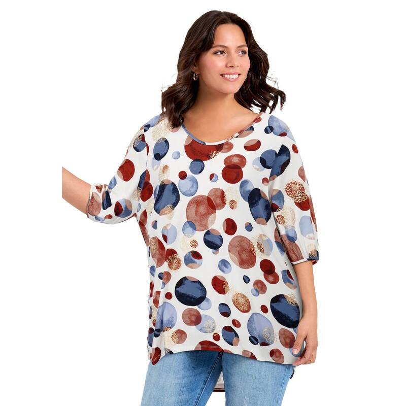 アベニュー レディース トップス Tシャツ プラスサイズ Avenue Women's Plusize Leila Top Floating Spot