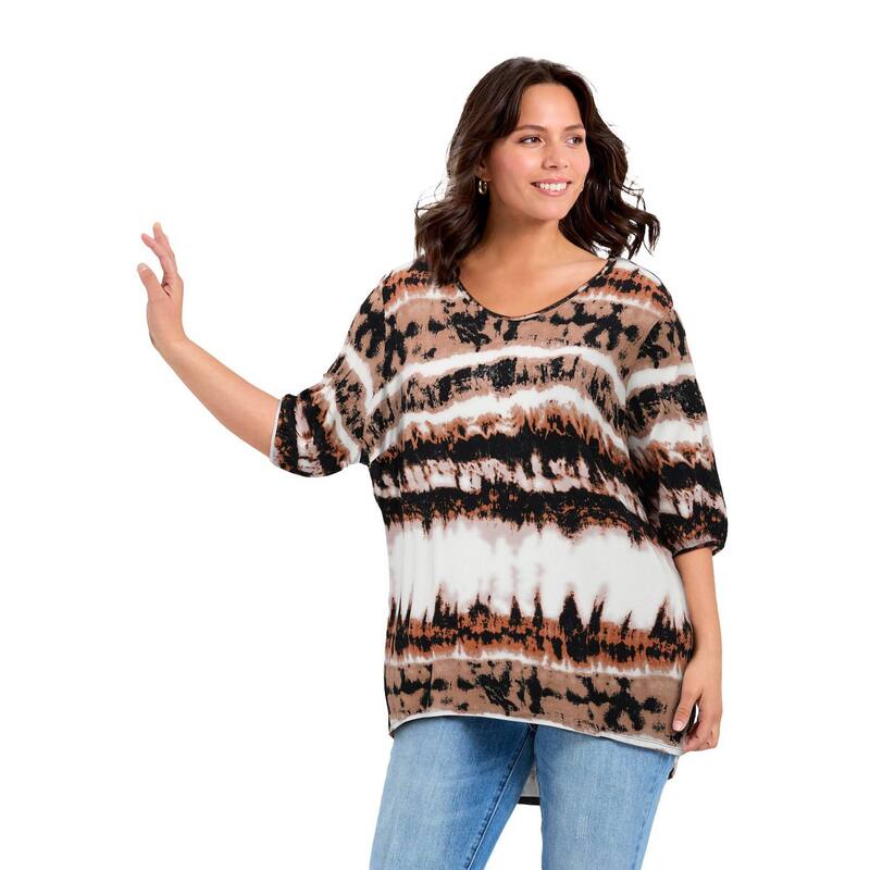 アベニュー レディース トップス Tシャツ プラスサイズ Avenue Women's Plusize Leila Top Tie Dye