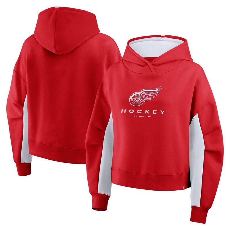 ファナティクス レディース トップス Tシャツ パーカー Women's Fanatics Redetroit Red Wings Back Check Boxy Hoodie Rdw Red レッド