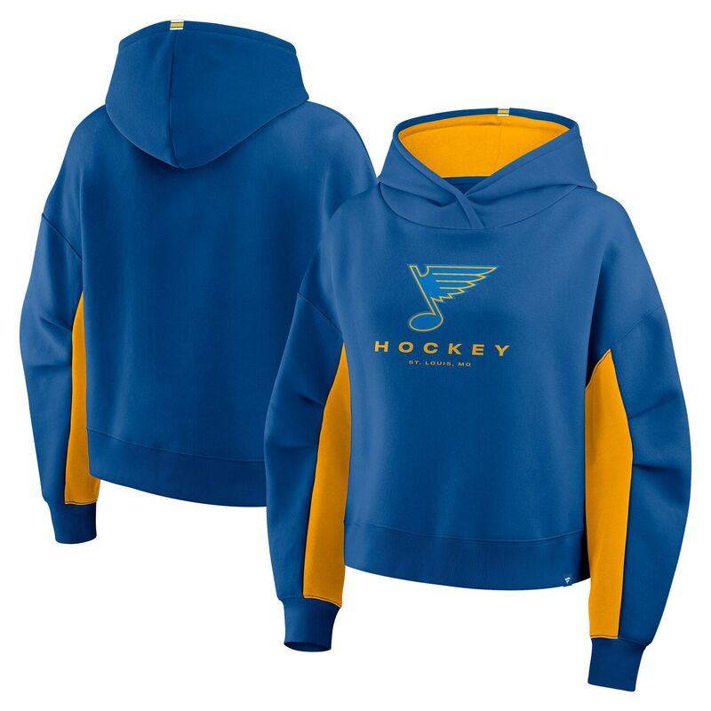 ファナティクス レディース トップス Tシャツ パーカー Women's Fanatics Blue St. Louis Blues Back Check Boxy Hoodie Blue ブルー 15,826円