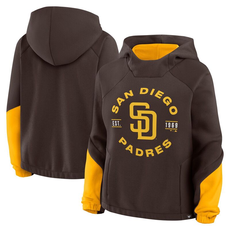 ファナティクス レディース トップス プルオーバー パーカー Women\u0027s Fanatics Brown San Diego Padres Oversized Time to Win Pullover Hoodie Pad Brown 赤銅色