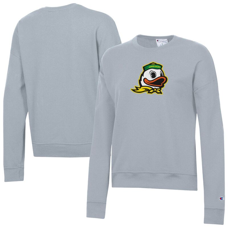 チャンピオン レディース トップス Tシャツ スウェット Women's Champion Gray Oregon Ducks Powerblend Sweatshirt Uoo Grey グレー