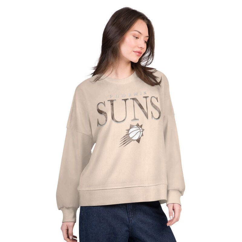 ジースリー フォーハー バイ カール バンクス レディース トップス Tシャツ スウェット Women\'s G-III 4Her by Carl Banks Natural Phoenix Suns Oversized Vet II Sweatshirt Phx Beige ベージュ