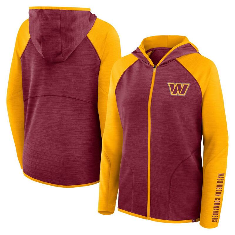 ファナティクス レディース トップス プルオーバー つけ加える大きさ パーカー Women\u0027s Fanatics Burgundy Washington Commanders Plusizend Around Pass Full-Zip Hoodie Wft Med Re バーガンディ