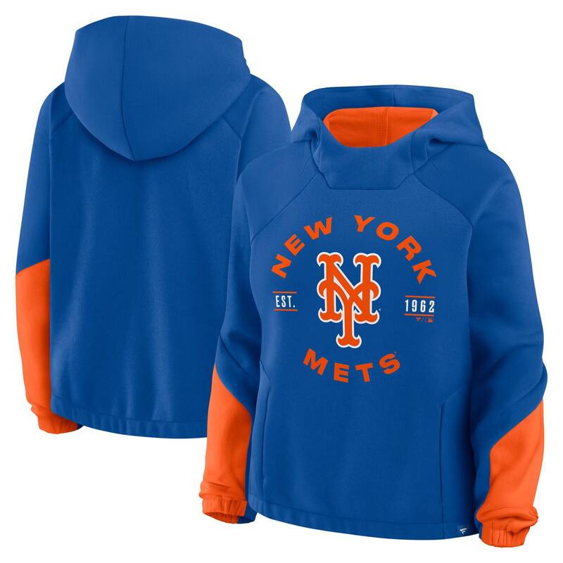 ファナティクス レディース トップス Tシャツ パーカー Women's Fanatics Royal New York Mets Oversized Time to Win Pullover Hoodie Met Blue ブルー