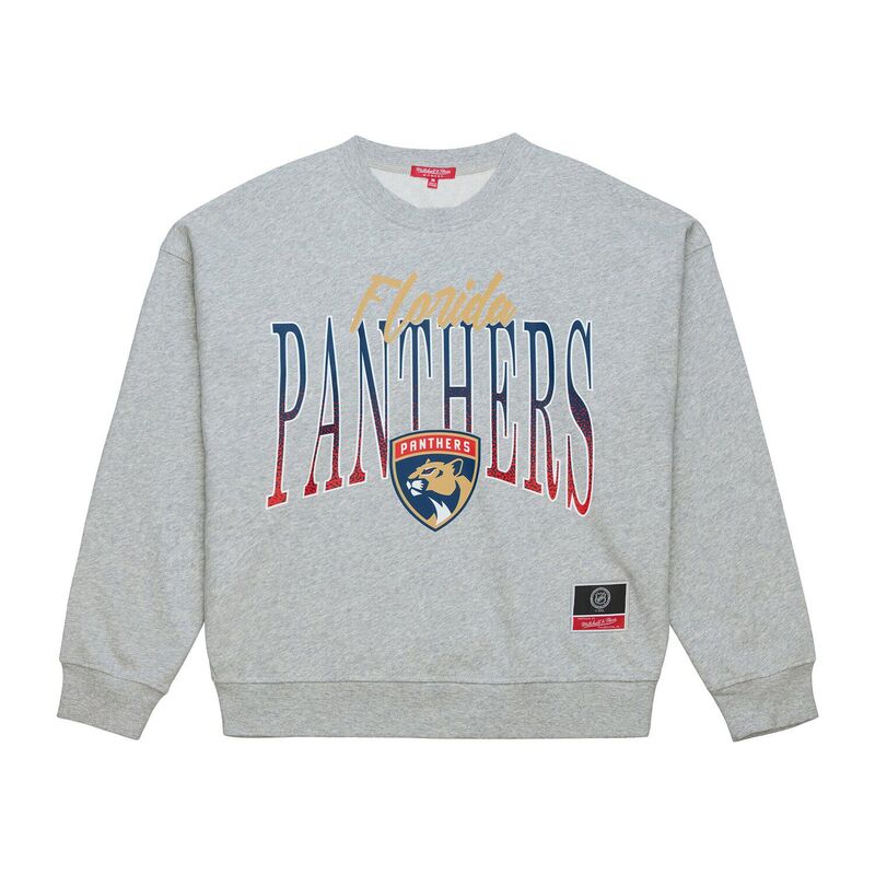 ミッチェル&ネス レディース トップス Tシャツ スウェット Women's Mitchell & Ness Heather Gray Florida Panthers Hockey Night Sweatshirt Pnt Grey グレー