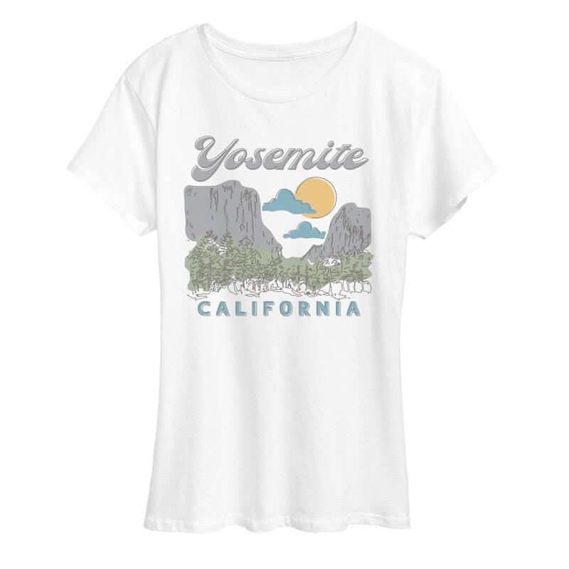 アニメキャラクター レディース トップス Tシャツ グラフィック Licensed Character Women's Yosemite California Graphic Tee White ホワイト