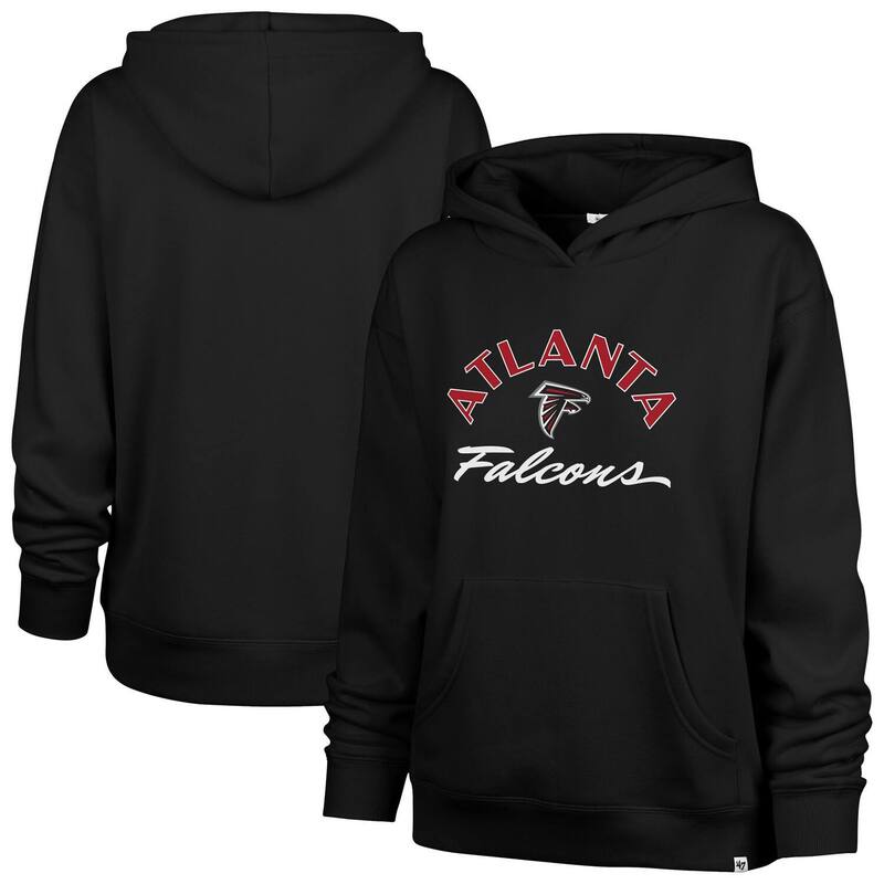 フォーティセブンブランド レディース トップス プルオーバー パーカー 47 Brand Women\u0027s \u002747 Black Atlanta Falcons Whirlwind Naomi Pullover Hoodie Fal Black 黒いこと