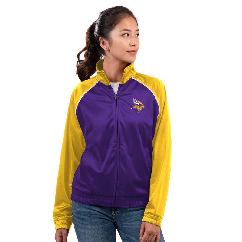 ジースリー フォーハー バイ カール バンクス レディース アウター ジャケット・ブルゾン Women's G-III 4Her by Carl Banks Purple Minnesota Vikings Replay Full-Zip Track Jacket Mvk Purple パープル 14,746円