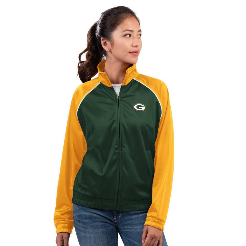 ジースリー フォーハー バイ カール バンクス レディース アウター ジャケット・ブルゾン Women's G-III 4Her by Carl Banks Green Bay Packers Replay Full-Zip Track Jacket Pkr Green グリーン