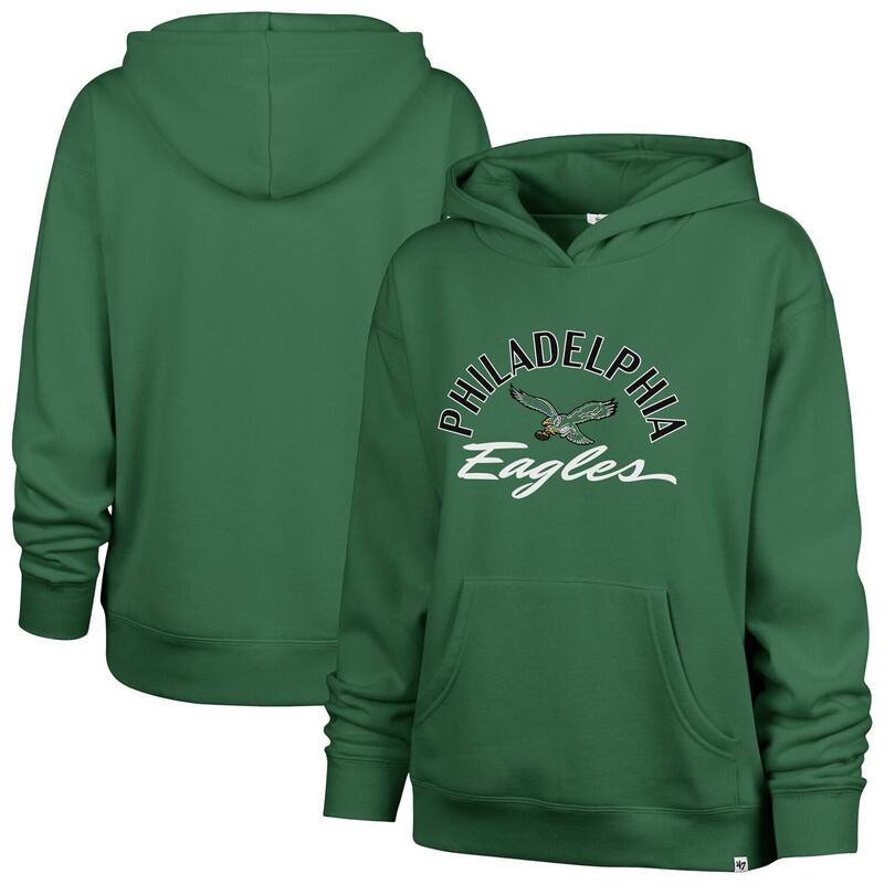 フォーティセブンブランド レディース トップス Tシャツ プラスサイズ パーカー 47 Brand Women's '47 Kelly Green Philadelphia Eagles Plusize Whirlwind Naomi Hoodieagreen グリーン