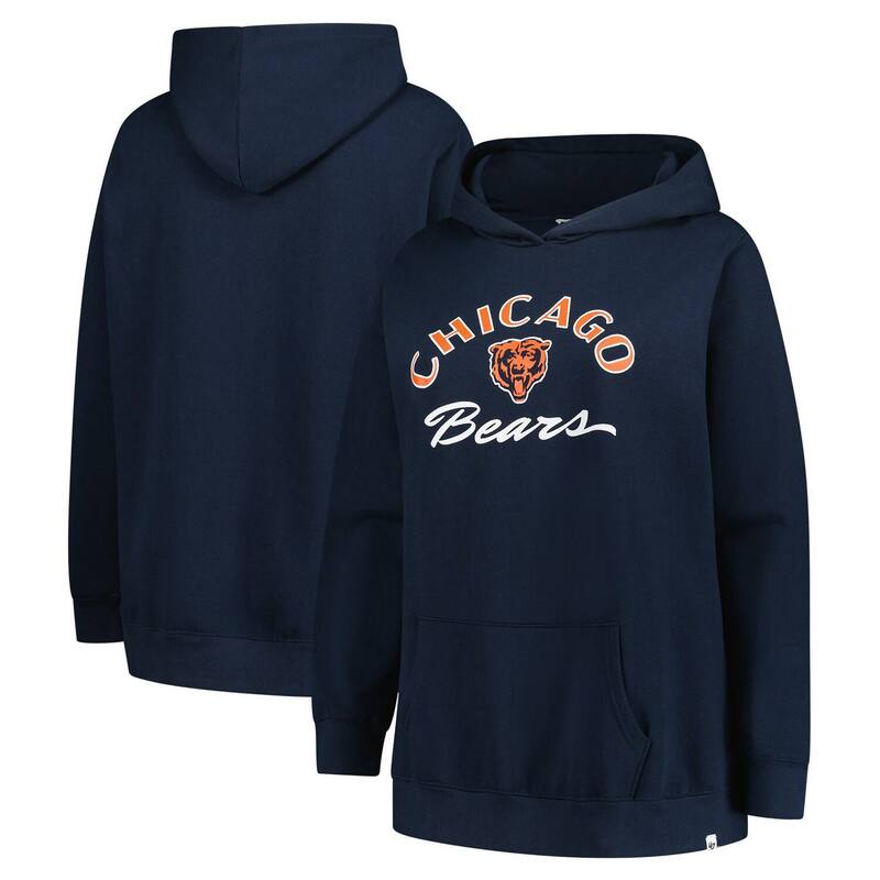 フォーティセブンブランド レディース トップス プルオーバー つけ加える大きさ パーカー 47 Brand Women\u0027s \u002747 Navy Chicago Bears Plusize Whirlwind Naomi Hoodie Brs Navy 米国海軍