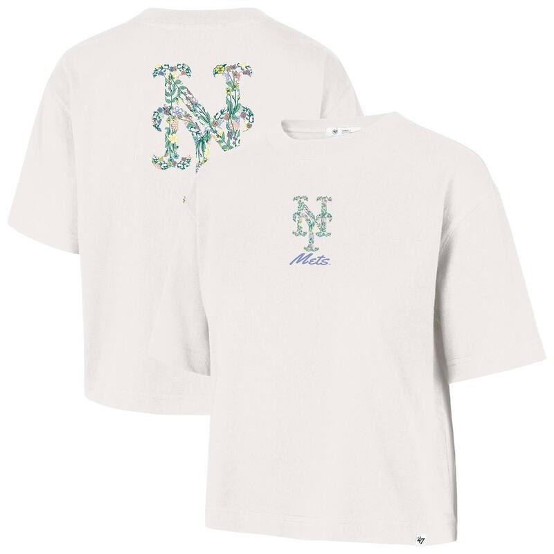 フォーティセブンブランド レディース トップス Tシャツ クロップド 47 Brand Women's '47 Natural New York Mets Full Bloom Cropped T-Shirt Met Beige ベージュ