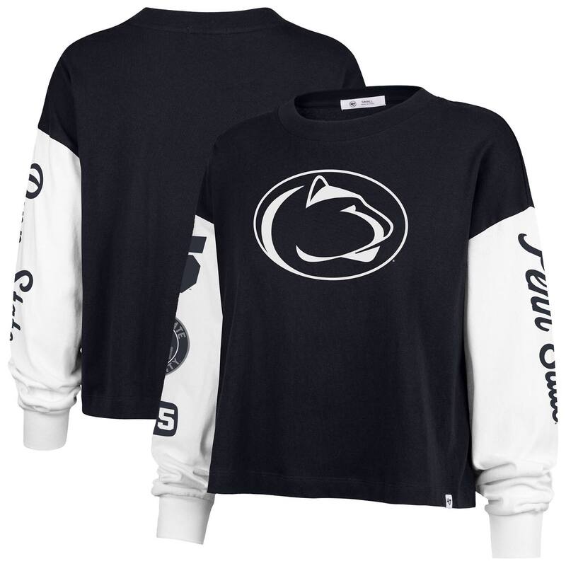 フォーティセブンブランド レディース トップス Tシャツ 47 Brand Women 47 Navy Penn State Nittany Lionsydney Long Sleeve T-Shirt Pst Navy ネイビー