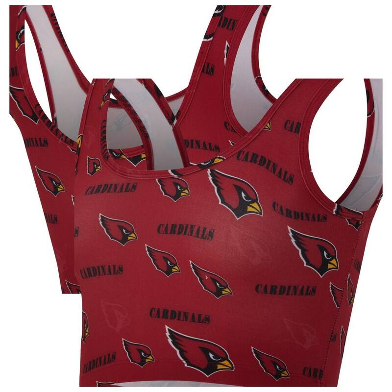アンブランデッド レディース アンダー御召しもの ブラ 刷り上げる Unbranded Women\u0027s Conceptsport Cardinal Arizona Cardinals Mosaic Allover Print Bralette Acred 赤いこと