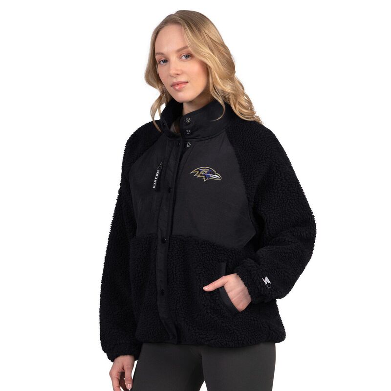 スターター レディース アウター ジャケット・ブルゾン Women'starter Black Baltimore Ravens On the Ball Sherpa Jacket Rav Black ブラック