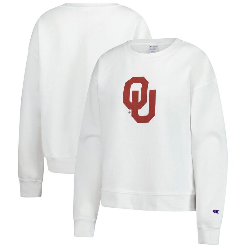 チャンピオン レディース トップス Tシャツ スウェット Women's Champion White Oklahoma Sooners Powerblend Sweatshirt Okl White ホワイト