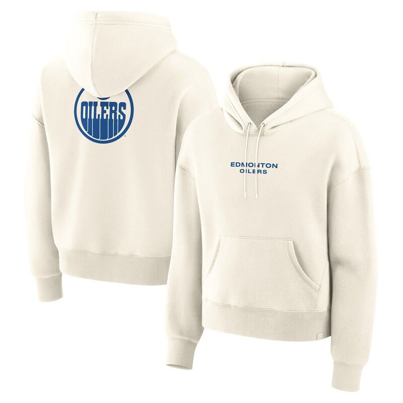 ファナティクス レディース トップス Tシャツ パーカー Women's Fanatics Cream Edmonton Oilers Neutral Zone Legacy Hoodie Oil Beige ベージュ