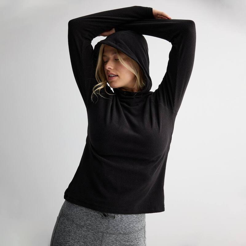 Tek Gear レディース トップス Tシャツ パーカー Women's Tek Gear Warm Gear Hoodie Mineral Black ブラック