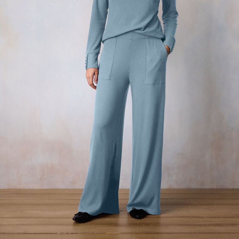 LC Lauren Conrad レディース ボトムス カジュアルパンツ ワイドレッグ Women LC Lauren Conrad Super High Rise Wide Leg Cozy Pants Light Sailboat Heather ヘザー
