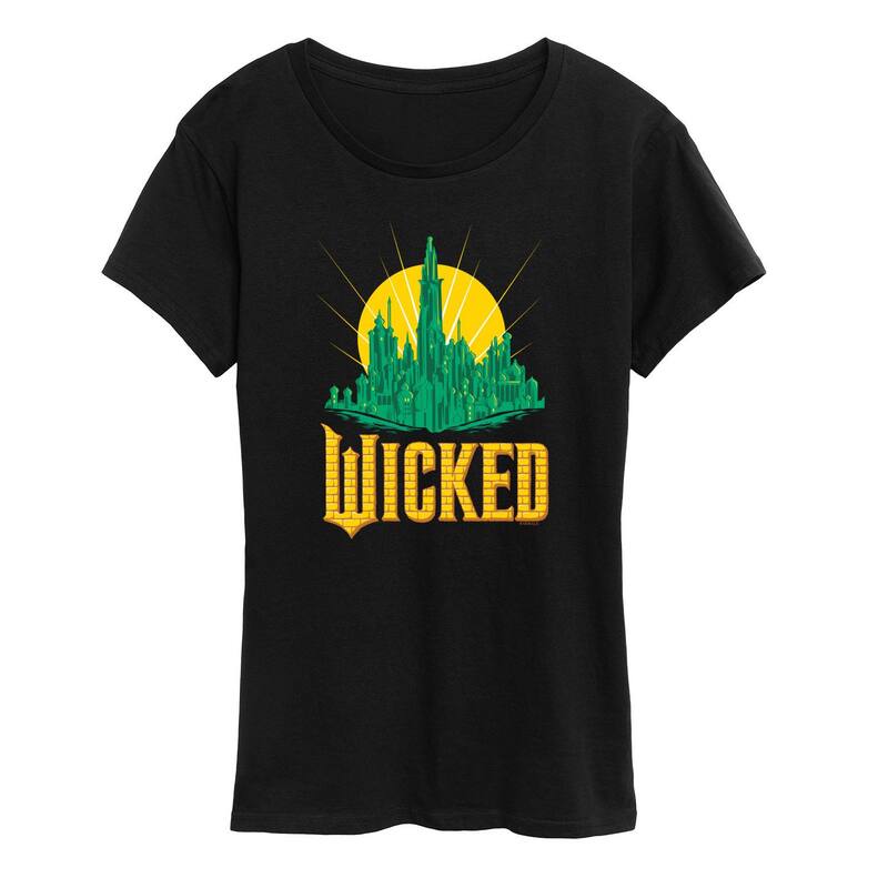 アニメキャラクター レディース トップス Tシャツ グラフィック Licensed Character Women's Wicked For Good Graphic Tee Black ブラック