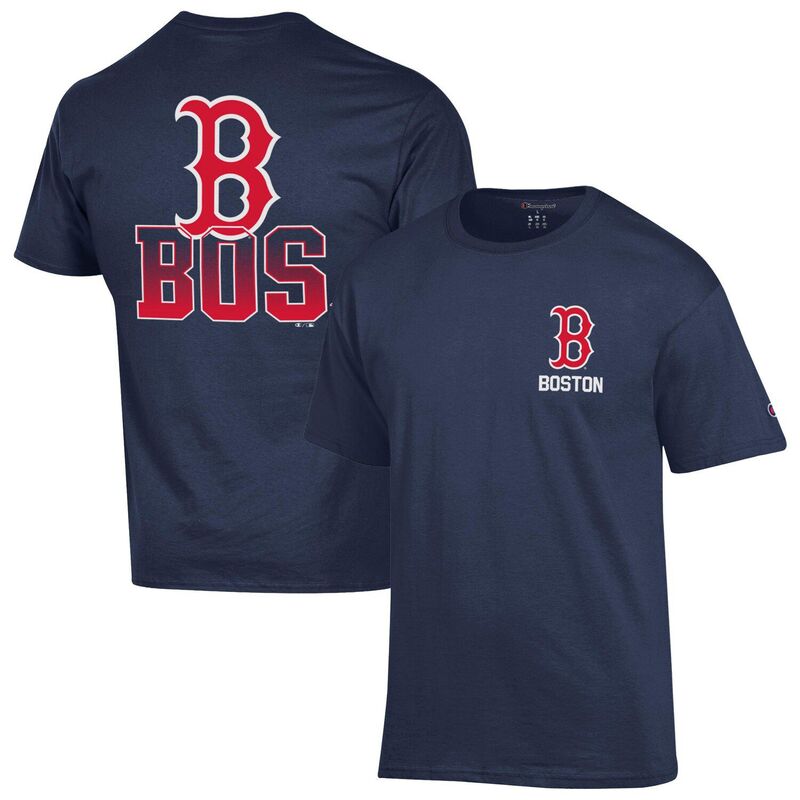 チャンピオン メンズ トップス Tシャツ ジャージー Men Championavy Boston Red Sox Jersey T-Shirt Rsx Navy ネイビー