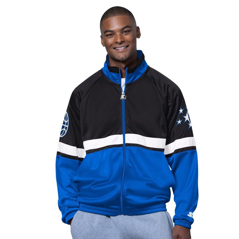 スターター メンズ アウター ジャケット・ブルゾン Men'starter Blue/White Orlando Magic The Veteran Tricotrack Raglan Full-Zip Jacket Mag Blue ブルー|ReVida 店