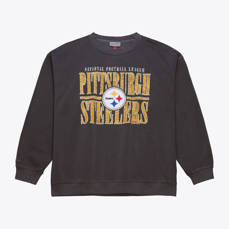 ミッチェル&ネス メンズ トップス Tシャツ スウェット ダウン フリース Men's Mitchell & Ness Black Pittsburgh Steelers Downtown Collection Fleece Sweatshirt Stl Black ブラック