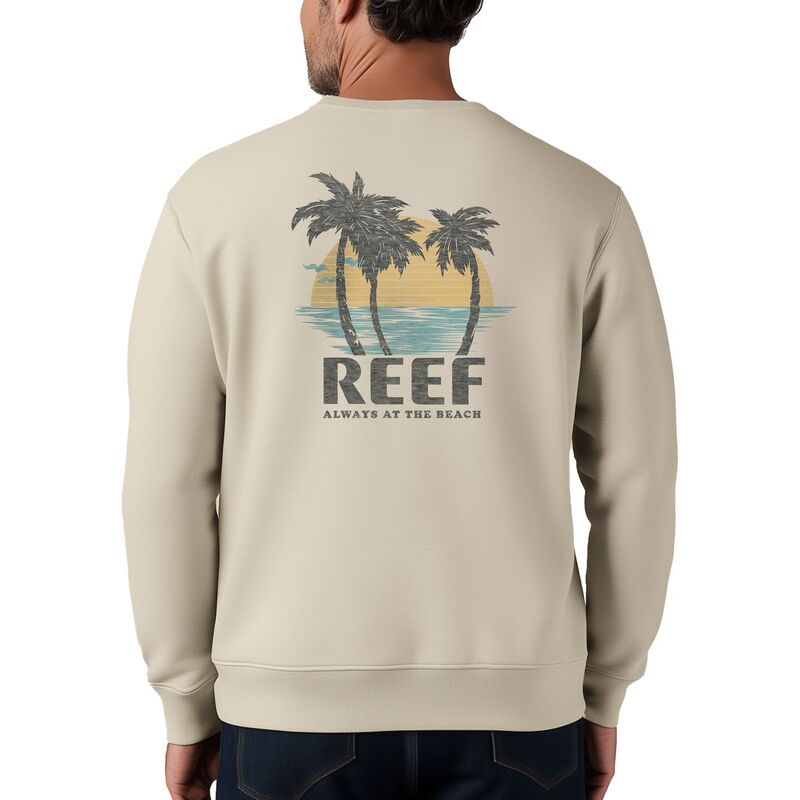 岩礁 メンズ トップス プルオーバー 汗水 フリース Men\u0027s REEF Bobo Fleece Sweatshirt Cream 皮膚軟化剤