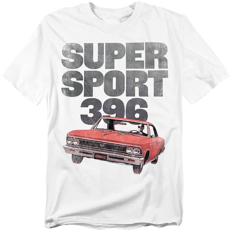 アニメ人となり メンズ トップス ティーシャツ トール グラフィック Licensed Character Big \u0026 Tall Chevy Chevelle Super Sport 396 Graphic Tee White 白いこと トップス-メンズファッション-Tシャツ・カットソー