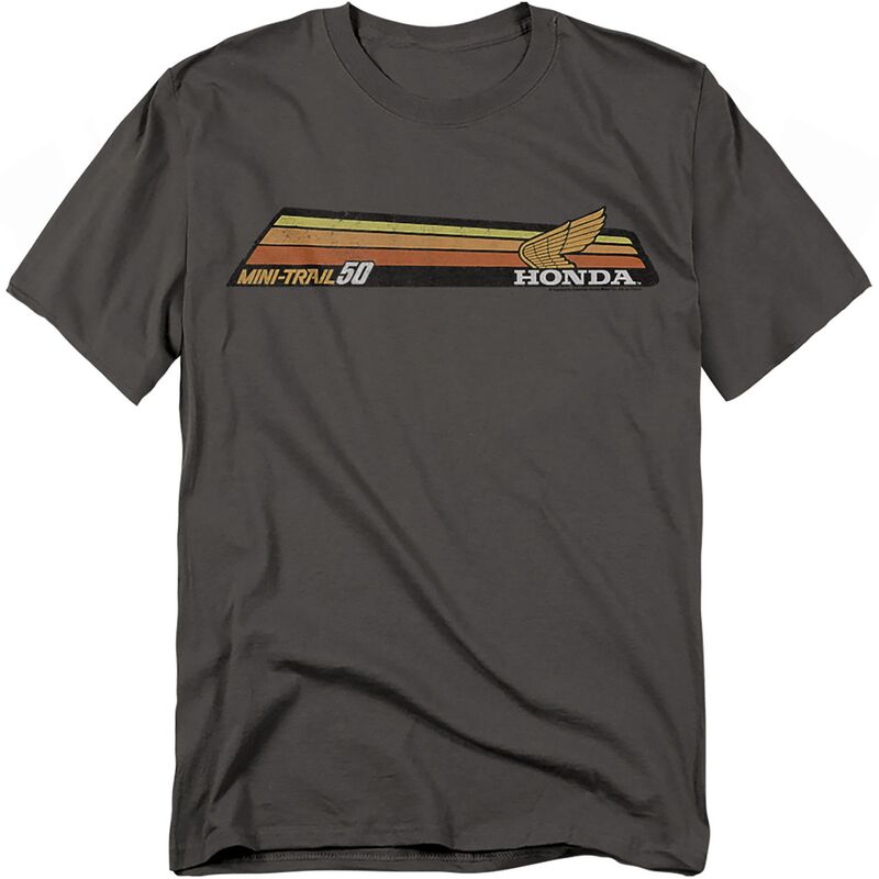 アニメキャラクター メンズ トップス Tシャツ ミニ トール グラフィック Licensed Character Big & Tall Honda Mini Trail 50 Graphic Tee Charcoal チャコール