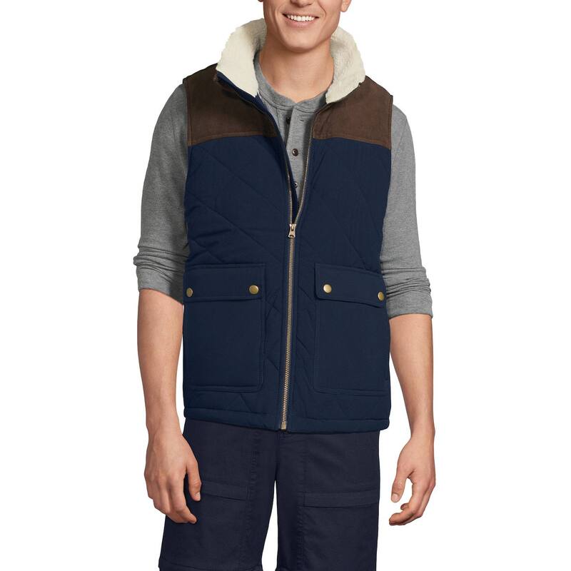 ランズエンド メンズ アウター ジャケット・ブルゾン ベスト Men's Lands' End Insulated Field Vest Radiant Navy ネイビー 24,272円