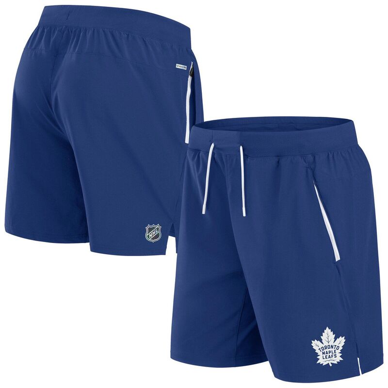 ファナティクス メンズ ボトムス ハーフパンツ・ショーツ ショートパンツ Men's Fanatics Blue Toronto Mapleafs Authentic Pro Rink Performance Shorts Mpl Blue ブルー｜ReVida 店