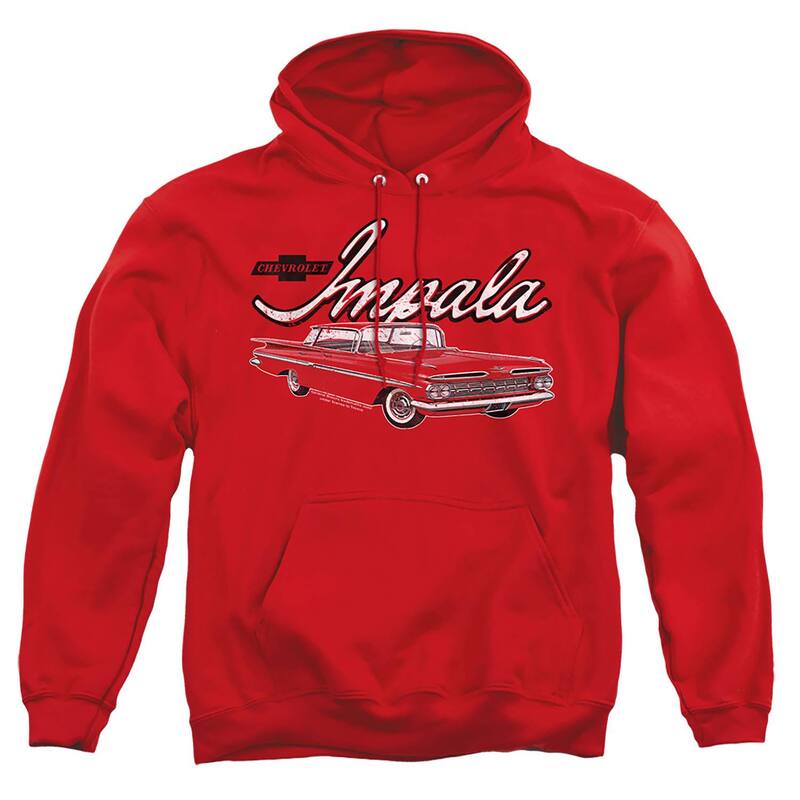 アニメキャラクター メンズ トップス Tシャツ トール パーカー グラフィック Licensed Character Big & Tall Chevrolet Classic Impala Graphic Pullover Hoodie Red レッド